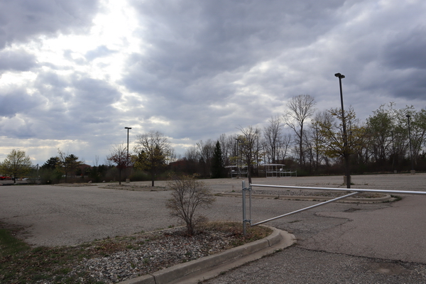 Fenton Cinema - April 2021 Now An Empty Lot (newer photo)